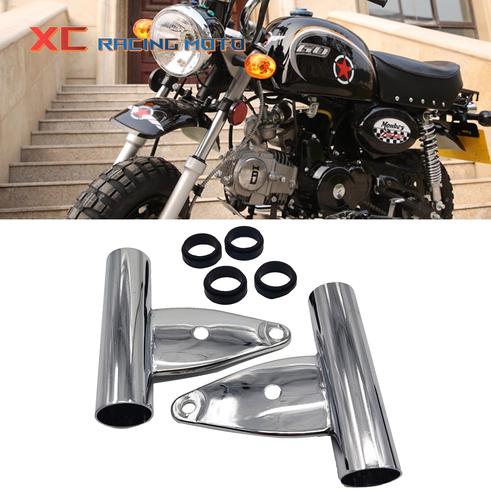 for Honda Monkey Z50A Z50J DAX Headlight Mount Bracket Plating for Mini Bike Parts