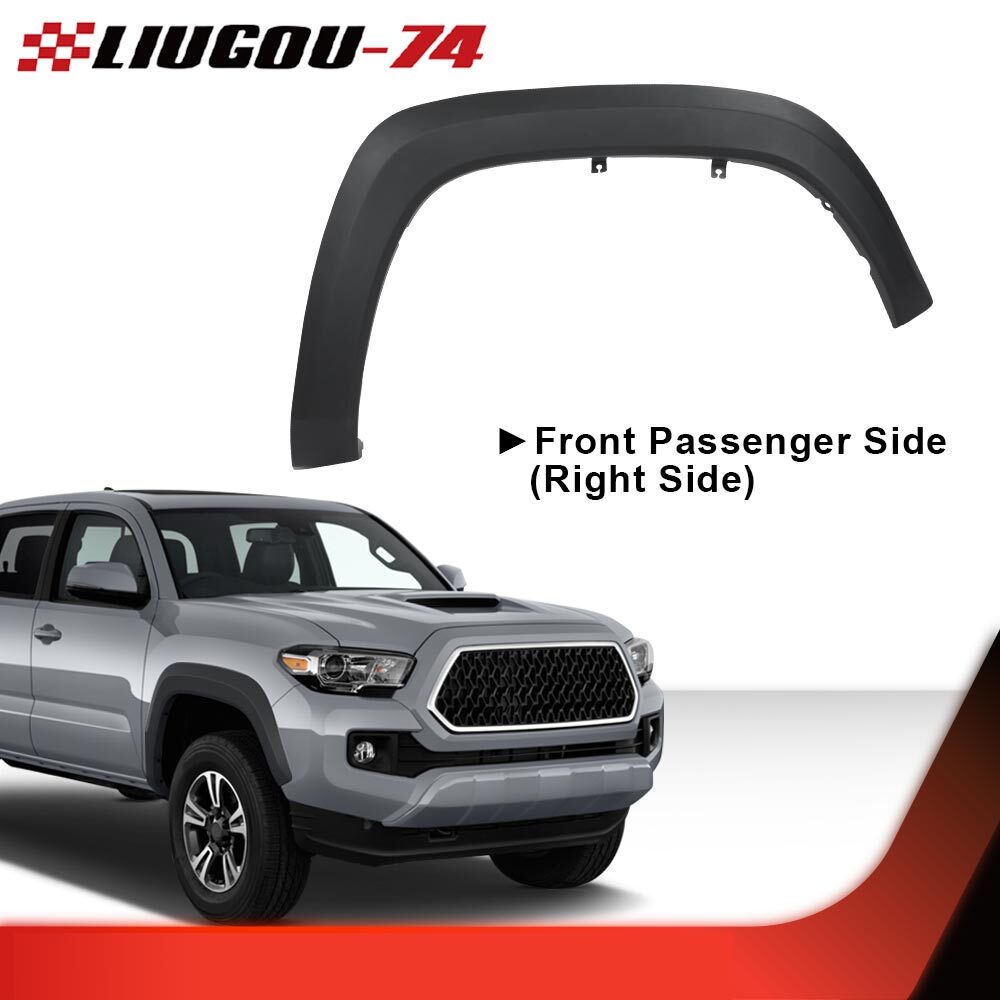 Suitable for 2016-2023 Tacoma front right-hand passenger black bolt mudguard flare- v