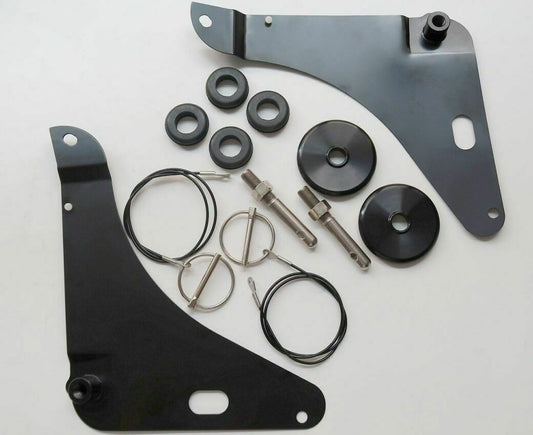 Black Hood Pin Pins For 2008-2023 for Dodge for Challenger Kit Stainless 82214260AC