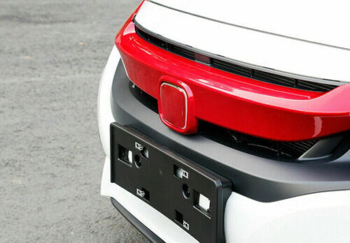 for Honda for Civic 2016-2021 Glossy Red Front Bumper Hood Mesh Grill Grille Strips