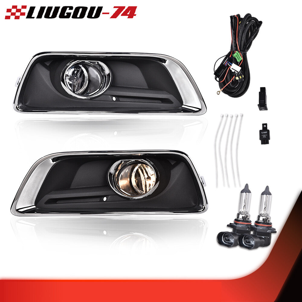 Suitable for 13 - 15 for Malibu fog light strip + switch + frame driving bumper light brand new - v
