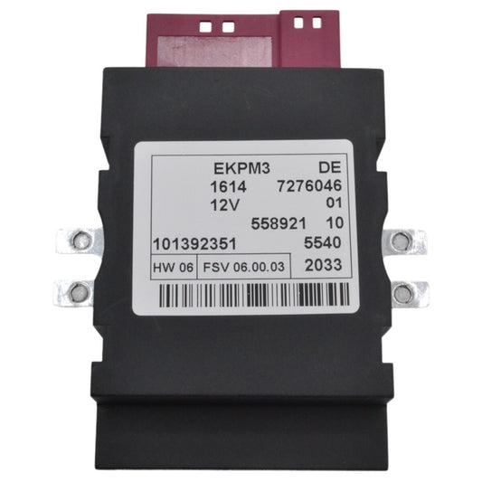Fuel pump control module 16147276046 is suitable for E60-64, E70-71, E81, E82, E84, and E87-93.