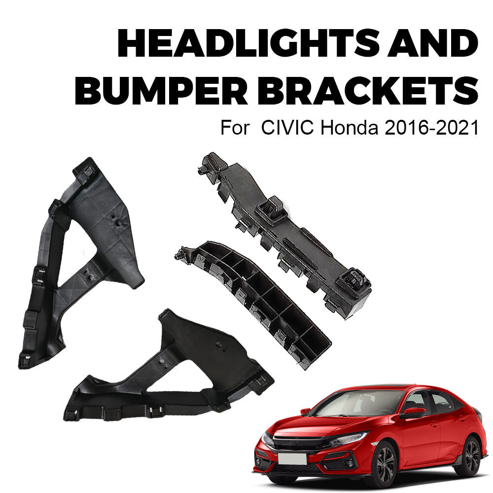 Front 4-piece headlight bracket holder for Honda for Civic Sedan 2016 - 2021 n