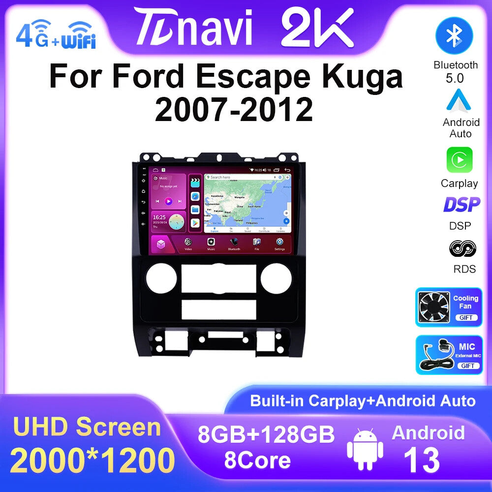 07-12 for Ford Escape Kuga GPS Android Car Radio Multimedia Stereo Video Player