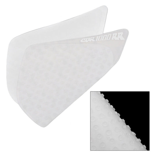 2x White Fuel Tank Traction Side Knee Grip Pads Fit for Honda CBR1000RR 04-07 Q