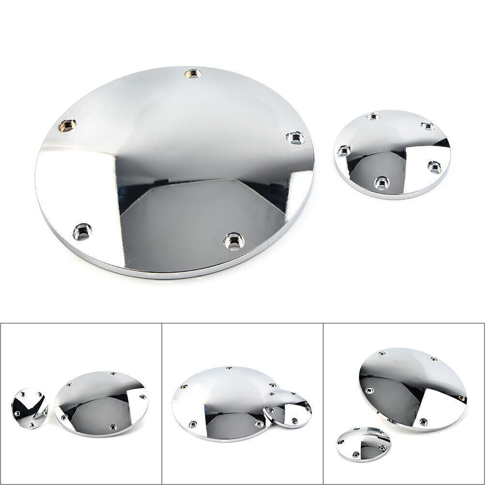 for Harley Road Glide FLTRX 5-Hole Smooth Domed Derby Timing Timer Cover Q
