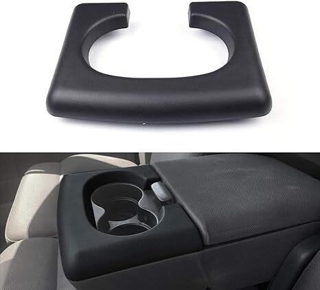 Suitable for 2004-2014  for ford  F150, center console cupholder armrest cover mat trim in black. Q