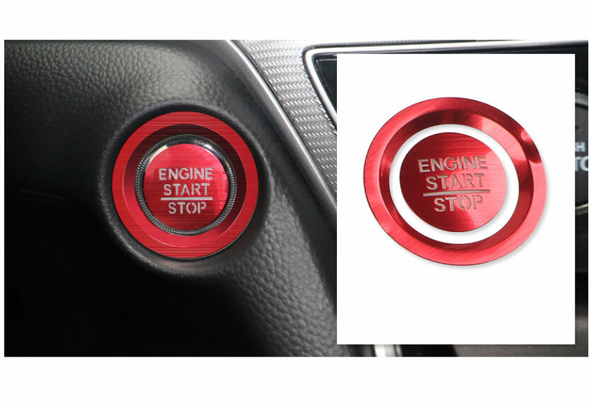 One-Button Start Switch Red Aluminum Cover Trim Fit For 2018-2020 for Honda Accord