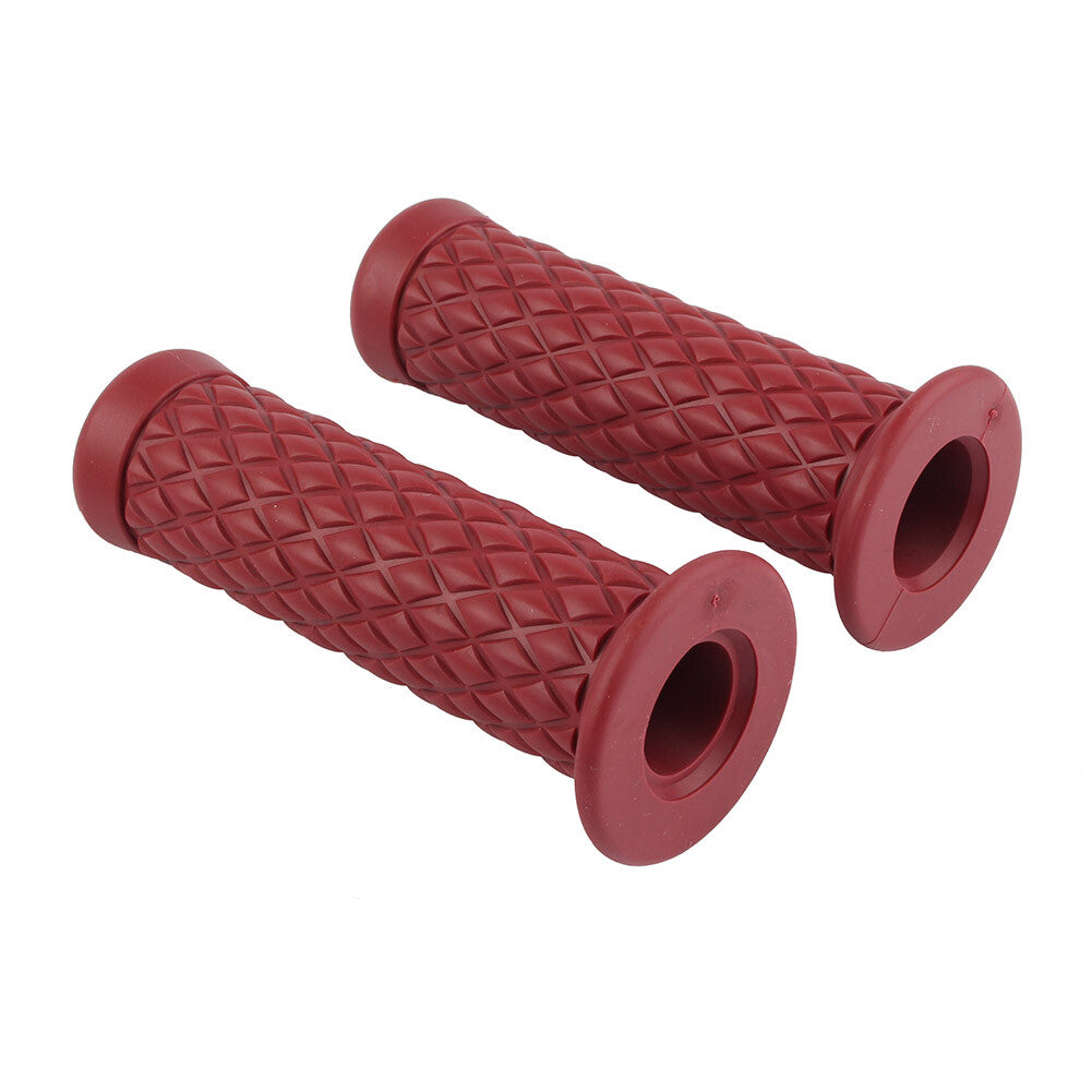 Handlebar Grips Left  Right For Motorcycle With 7/8 22mm Handlebar Dark brown