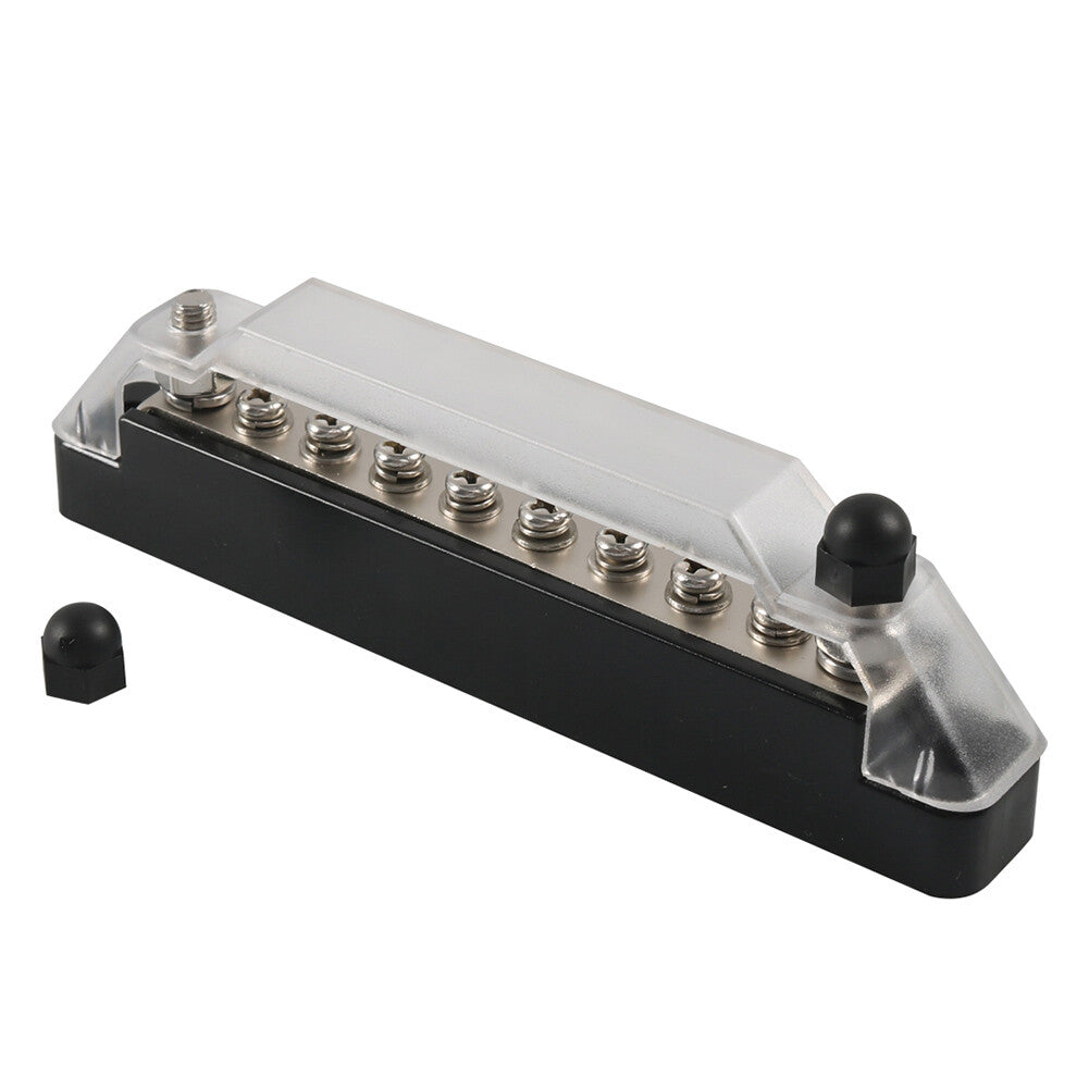 8 Terminals Power Distribution Block With Cover Fit For Car Marine RV Boat