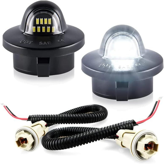 9 LED 2PCS  for ford  F150 F250 F350 License Plate Light w/ Wiring harness Sockets Q