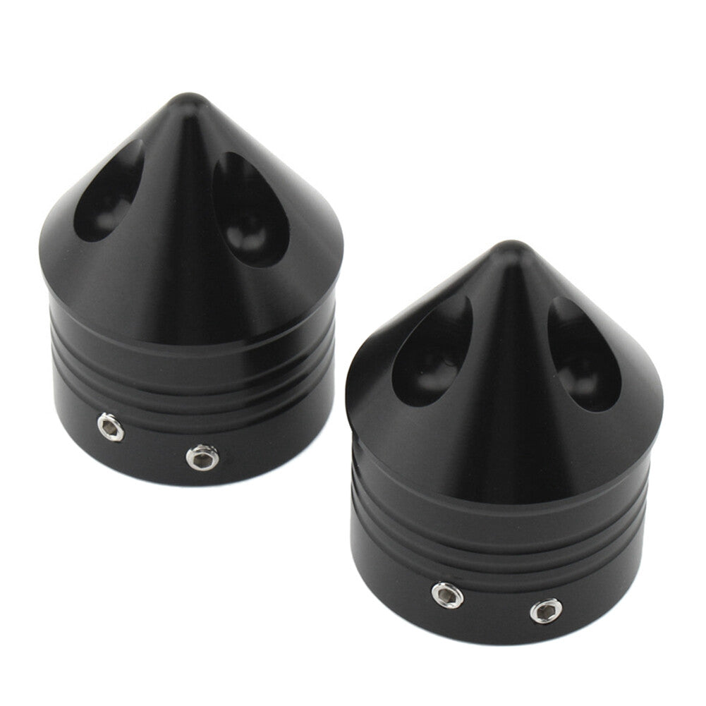 Front Wheel Axle Nut Covers Cap for Harley Touring Road Glide Dyna Softail
