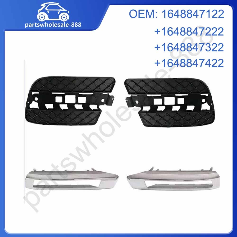 Set of 4Pcs Fog Light Grill Trim Cover For 2008-2012 for Mercedes X164 GL350/450