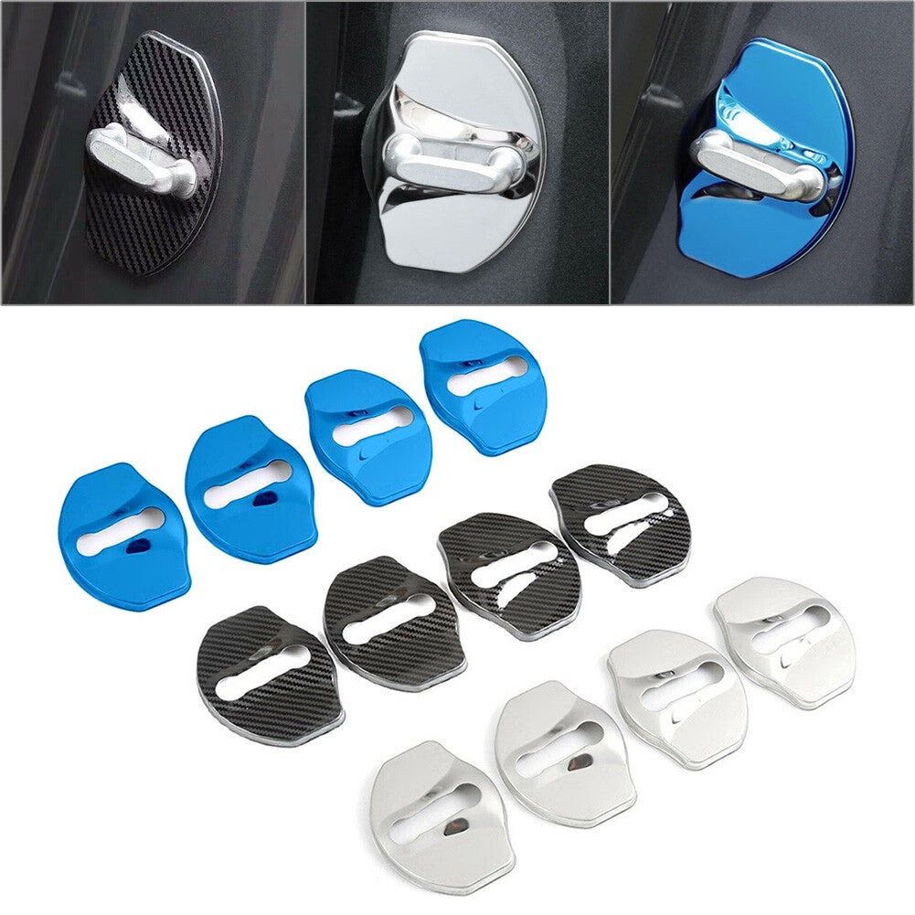 4-Piece Door Lock Protector Cover for Tesla Model 3 2018-2020 Left-Handed Drive