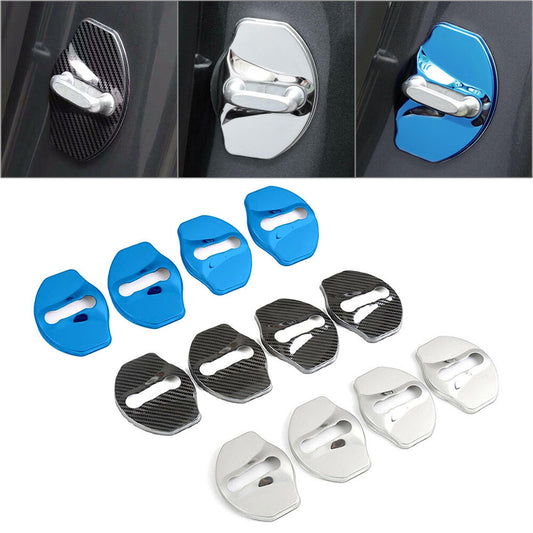 4-Piece Door Lock Protector Cover for Tesla Model 3 2018-2020 Left-Handed Drive