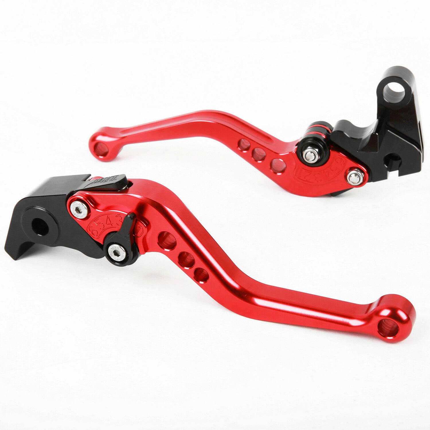 for Suzuki GSXR600 1992-1993 / GSX650F 1998 Short Clutch Brake Levers CNC Red US