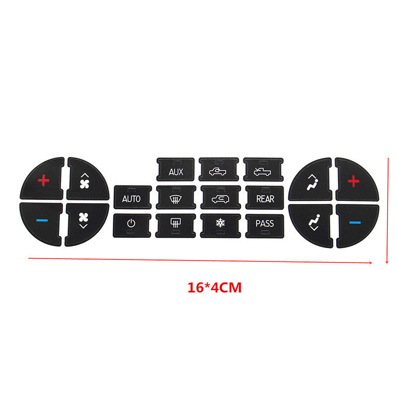 2 AC Dash Button Repair Kit for Select GM Vehicles - Fix Ruined Faded Controls