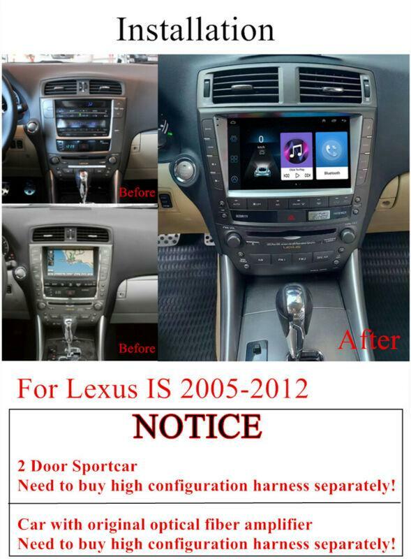 9'' Android 10.1 Stereo Radio GPS Player AC for Lexus IS250 IS300 IS350 2005-12- n