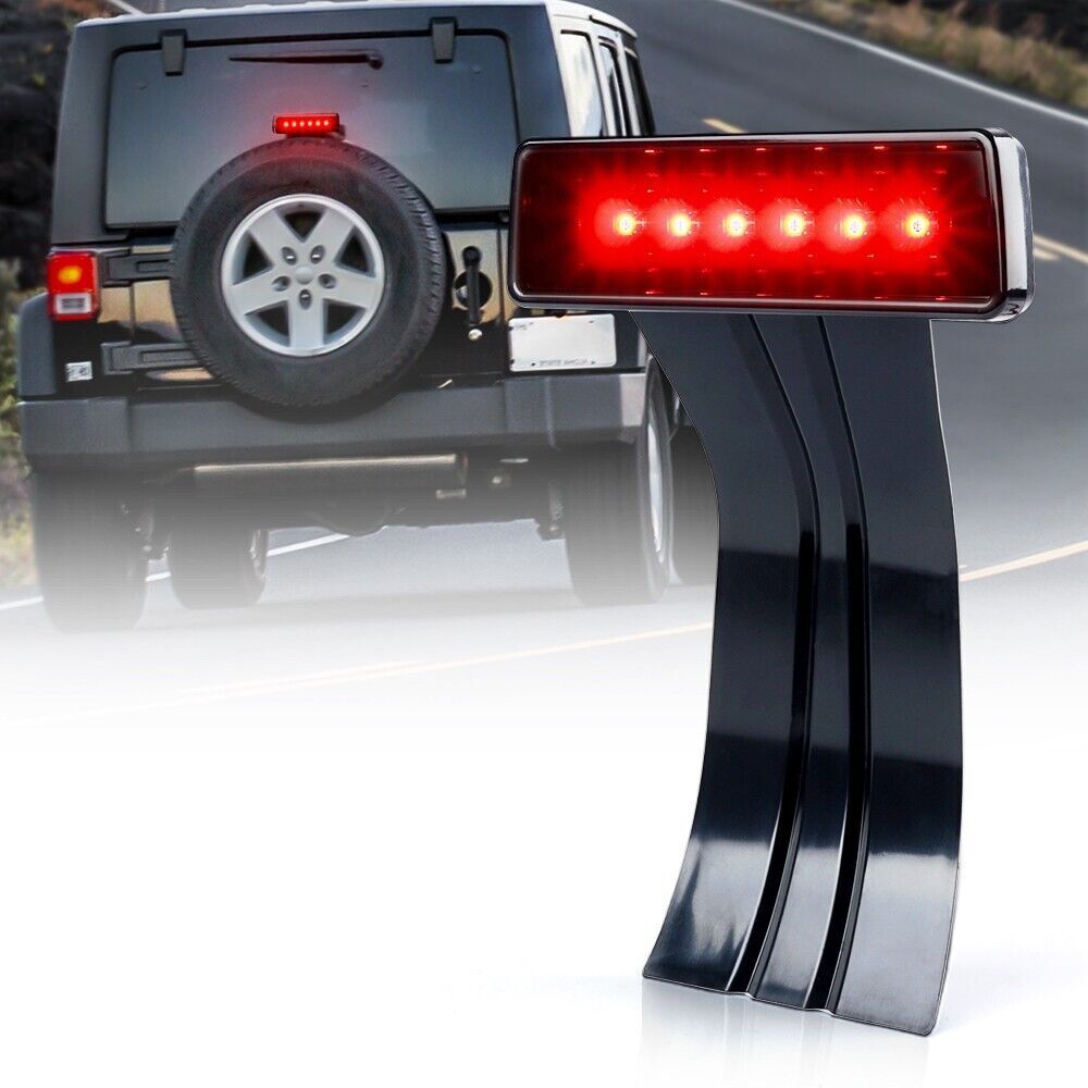 The third spare tire LED brake light, high-mounted stop light, is suitable for Jeep for Wrangler JK 07-18