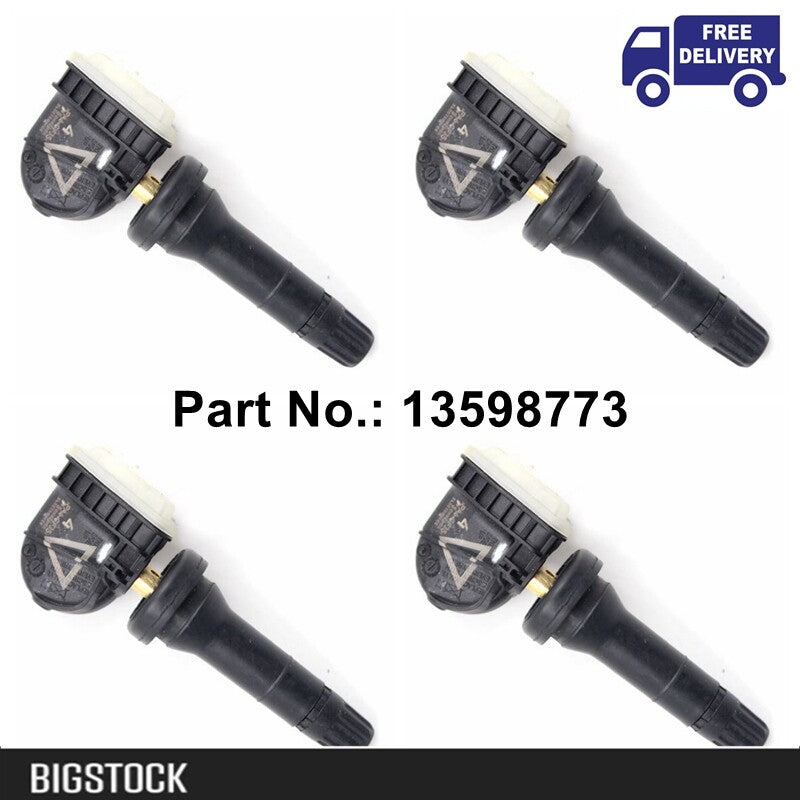 4x 13598773 433Mhz TPMS Tire Pressure Sensor for Cadillac CT6 XT5 SRX for Chevrolet