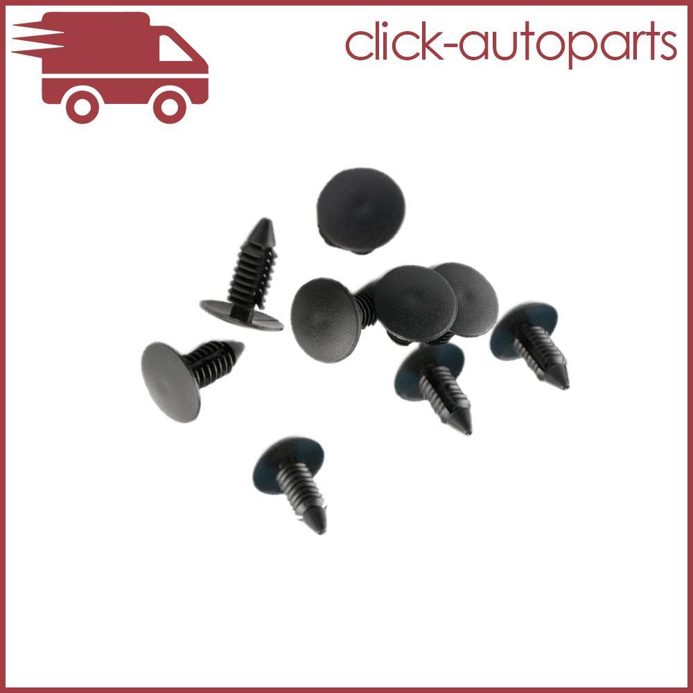 20 PCS 6.4mm Hole Retainer Bumper Fender Shield Clips Black for Ford for Chrysler