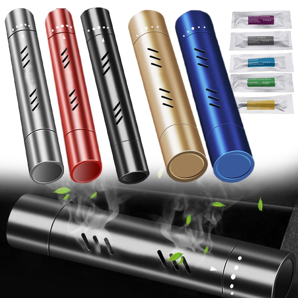 Car Air Vent Clip Perfume Diffuser With 5 Random Aroma Fragrance-Sticks v