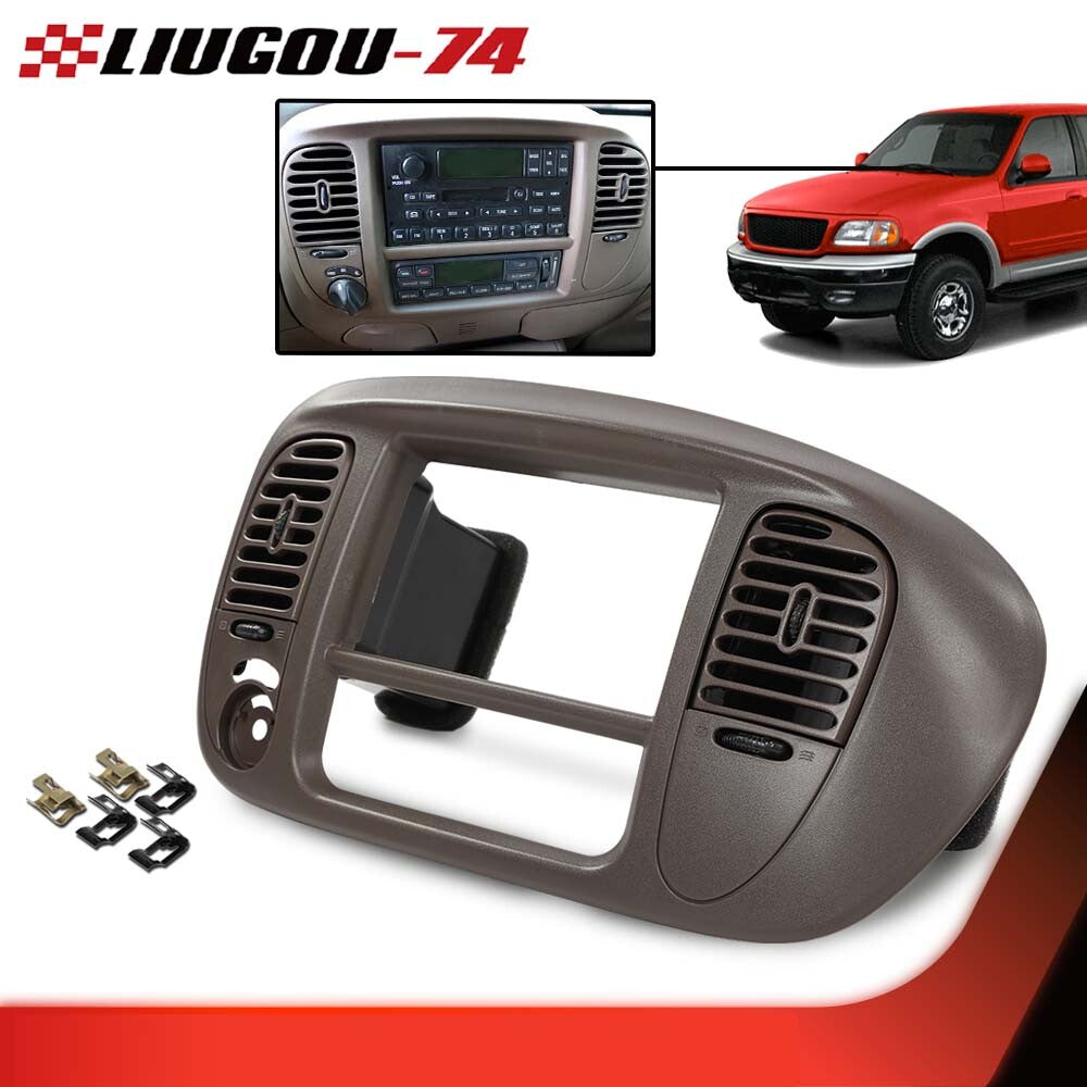 Center Dash radio surround border decorative panel brown 1-piece set suitable for 00-03 F150- v