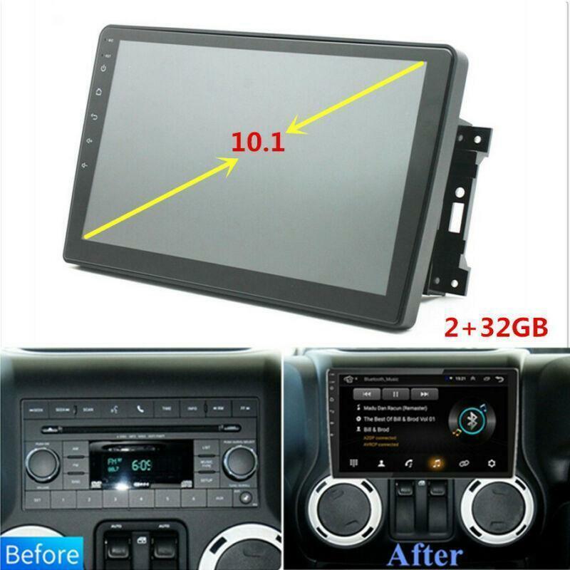 10.1 for Jeep for Wrangler Unlimited 07-12 Stereo Radio MP5 Player GPS Wifi 2+32GB