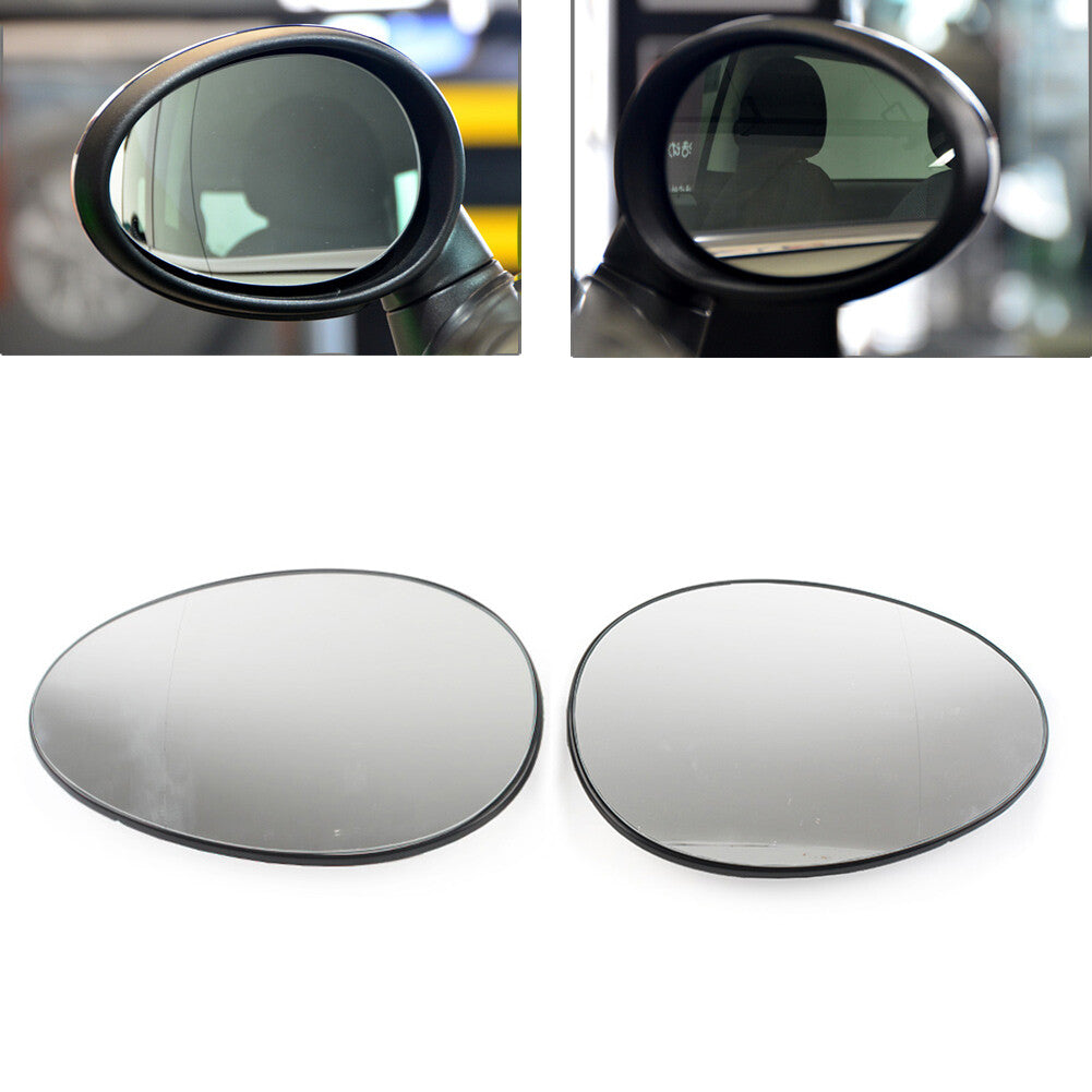 Side Wing Mirror Glass Heated for BMW for Mini R55 R56 R57 R58 R59 R60 R61