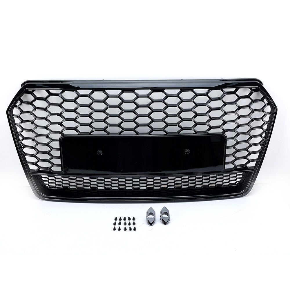 F¨¹r for Audi A7 2016-2018 K¨¹hlergrill Front Grill Gl?nzend Schwarz 4G8853651G NEU