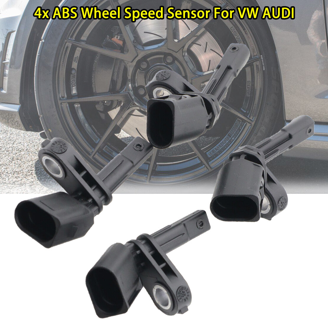 7H0927803 Car Replacement Parts 4X ABS Wheel Speed Sensor for VW for AUDI for SEAT for SKODA Q