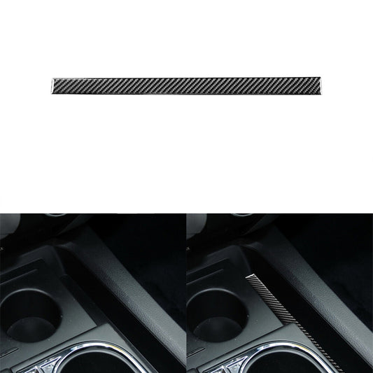for Honda Odyssey 2005-10 Carbon Fiber Interior Rear Water Cupholder Cover Trim v