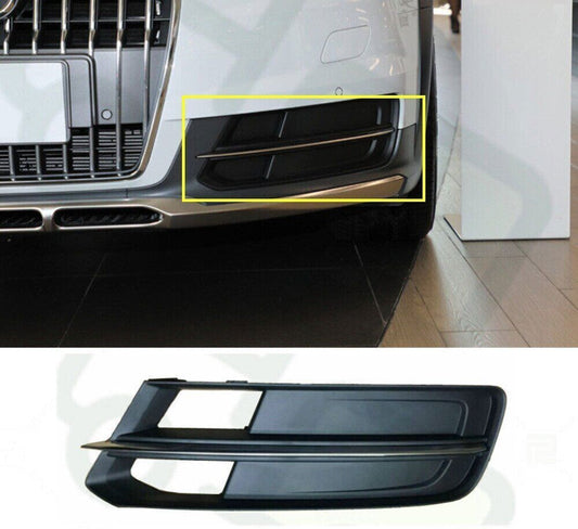 ABS Plating Left Front Bumper Grill Fog Lamp Cover for Audi A6 Allroad 2015-2018 n