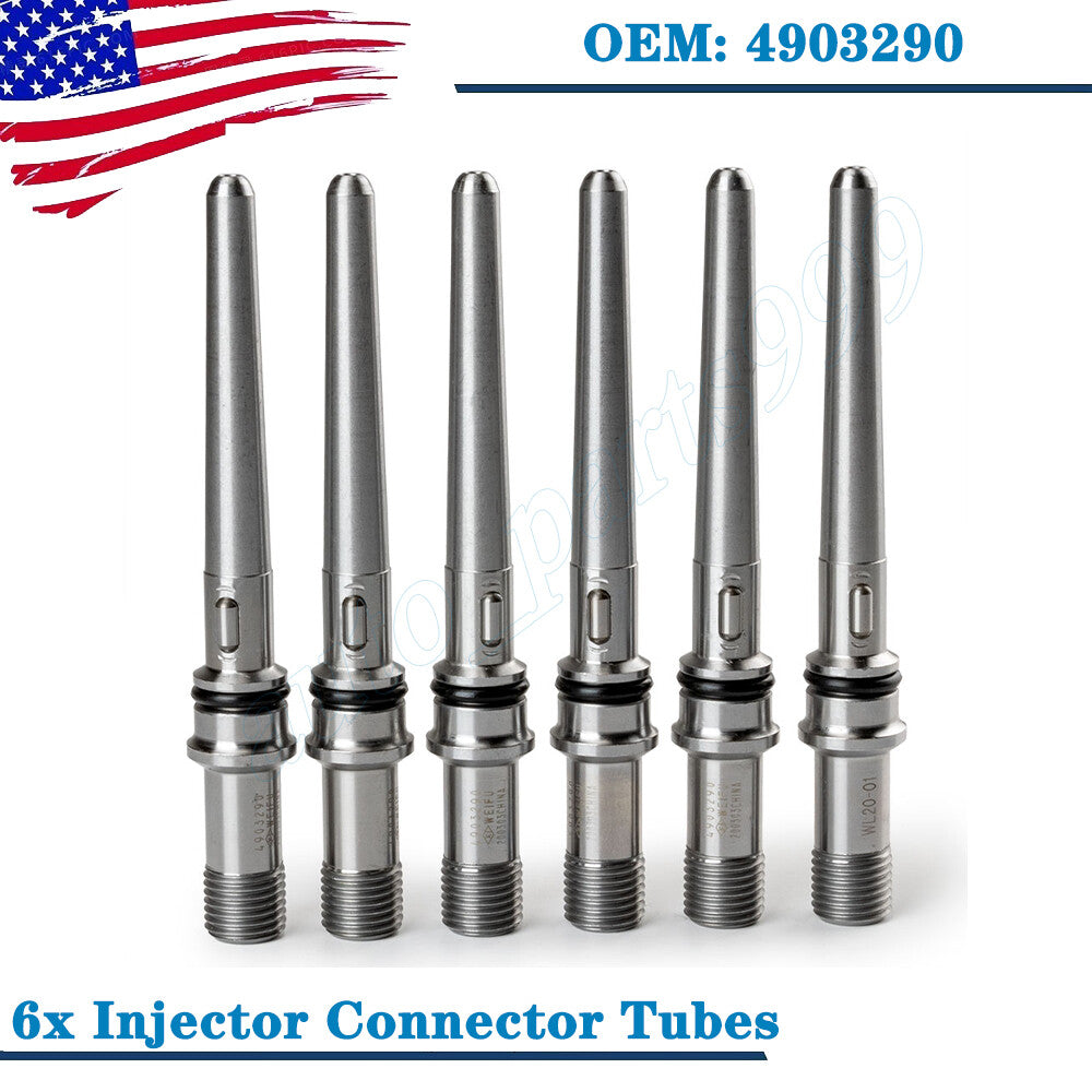 6 INJECTOR connector tubes fit for Dodge 5.9L 6.7L 2003-2012 DIESEL- n