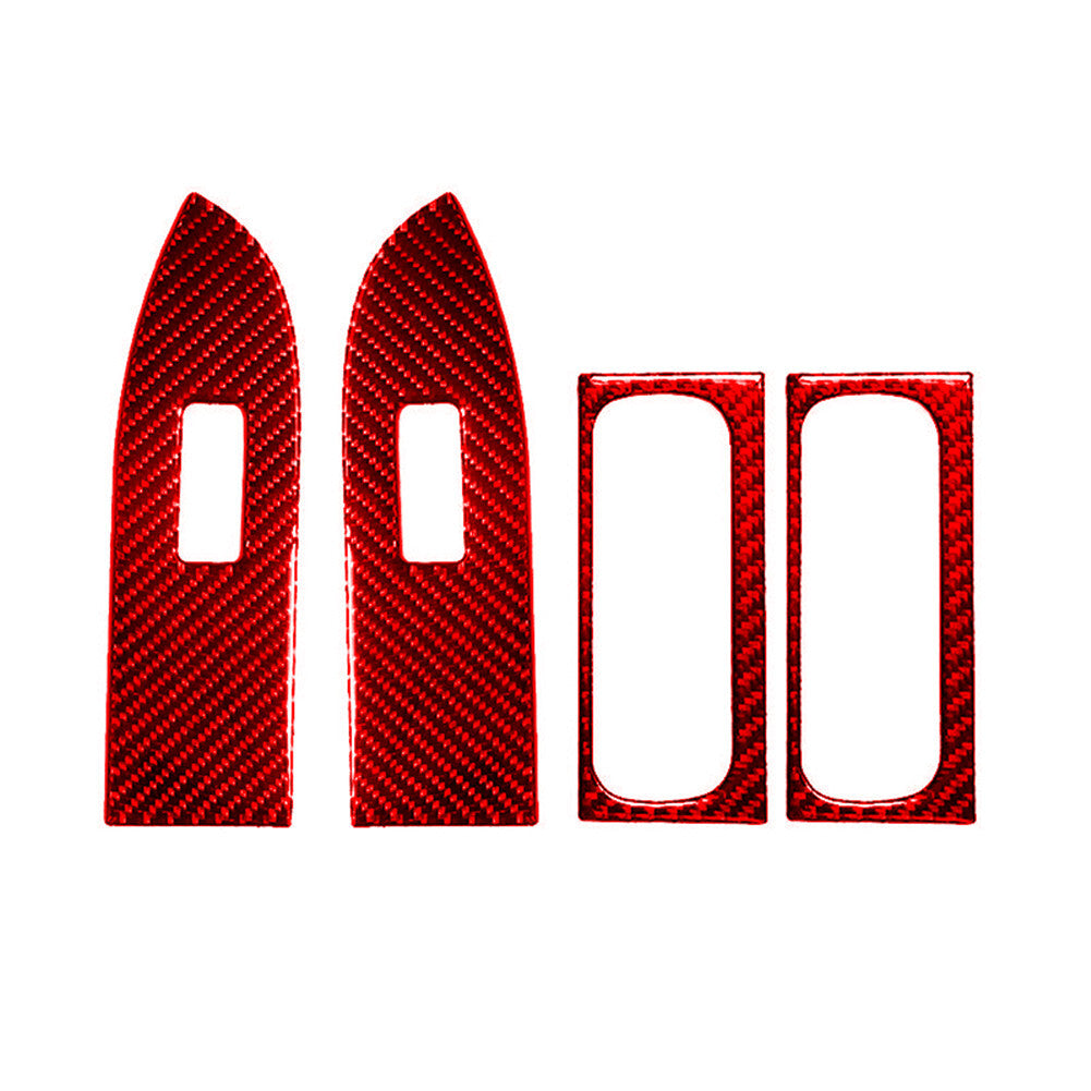 8Pcs Carbon Fiber Air Vent Outlet Panel Trim Cover For F150 2004-2008 v