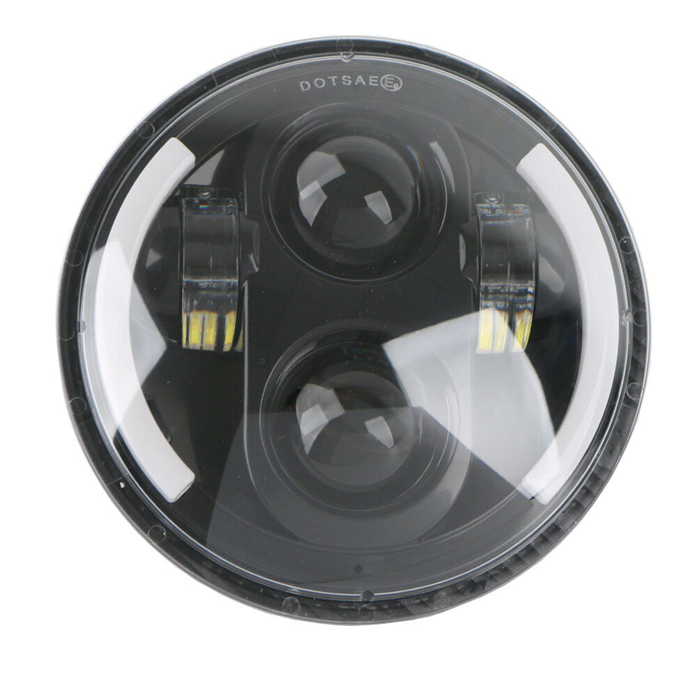 Motorcycle 5.75-inch 5 3/4 High/Low Headlight DRL with Turn Signal Halo LED for Harley-Davidson