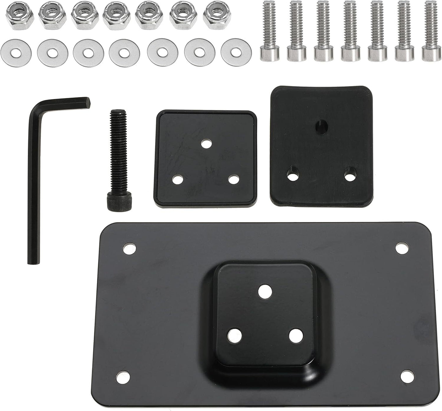 3-Holes Laydown License Plate Mounting Bracket for Harley Sportster Dyna Softail Q