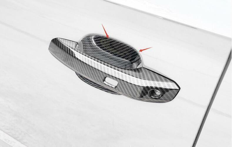for Audi Q5 2018-24 ABS Carbon Fiber Exterior Side Door Bowl Molding Cover Trim