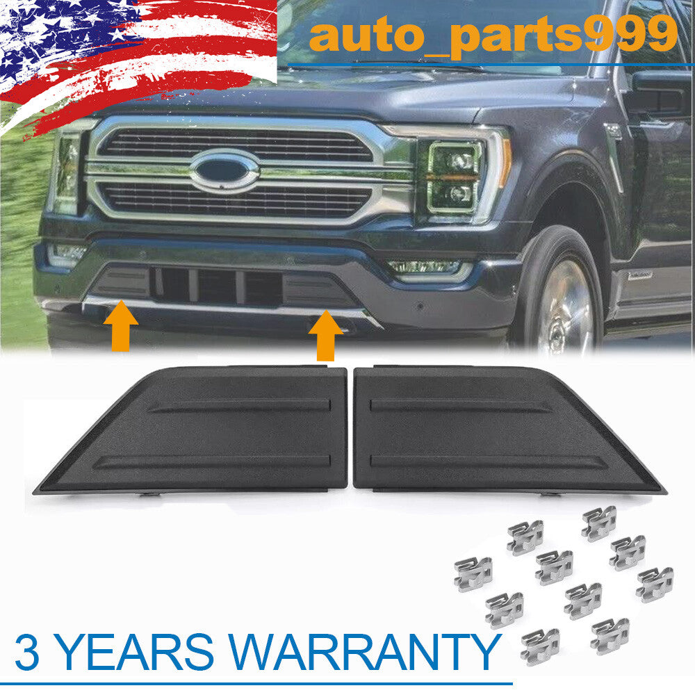 2-Piece Front Bumper Corner Cover Trim for 2021-2023 F150 ML3Z-17E810-AA- n