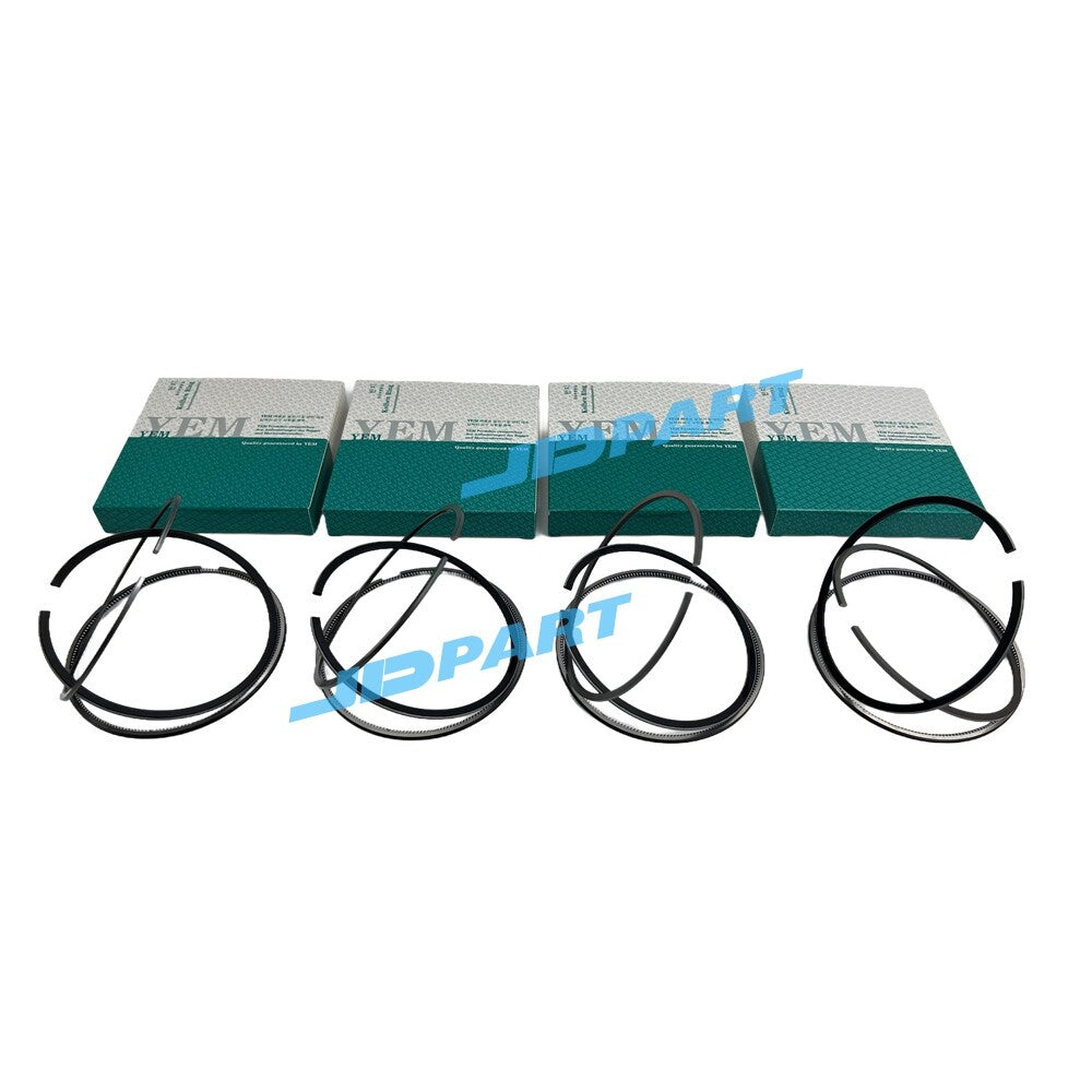 4-piece 1104D-44TA piston ring kit for Perkins diesel engine parts.