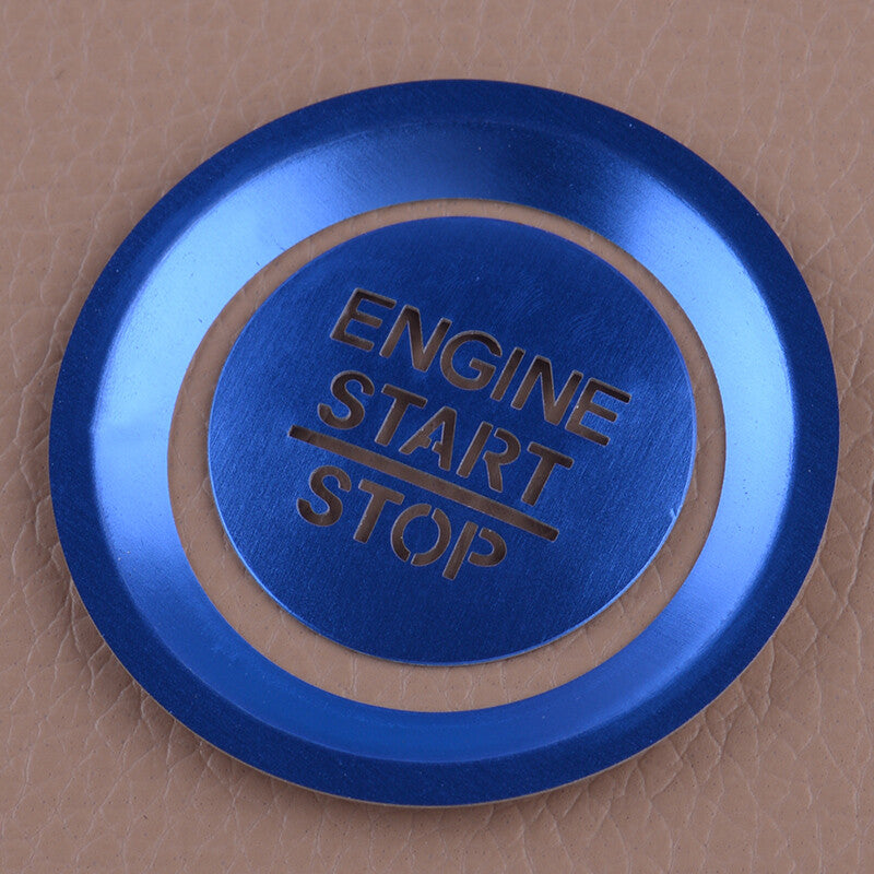 Kit Blue Engine Start Stop Switch Button Cover Trim fit for Honda Accord 18-20