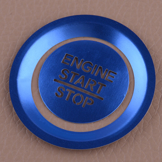 Kit Blue Engine Start Stop Switch Button Cover Trim fit for Honda Accord 18-20