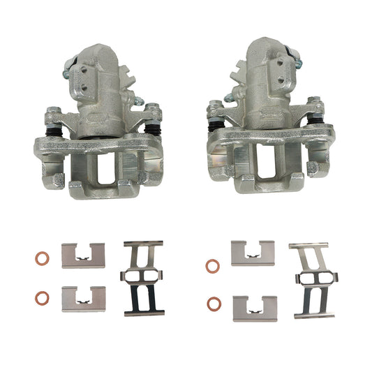 2Rear LH+RH Brake Caliper for Honda for Civic for Acura 2006-2015 CSX ILX w/ Bracket n