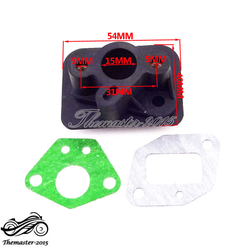 Intake Inlet Manifold Gaskets For 33cc 43cc 49cc Scooter Cat Eye Pocket Bike Q
