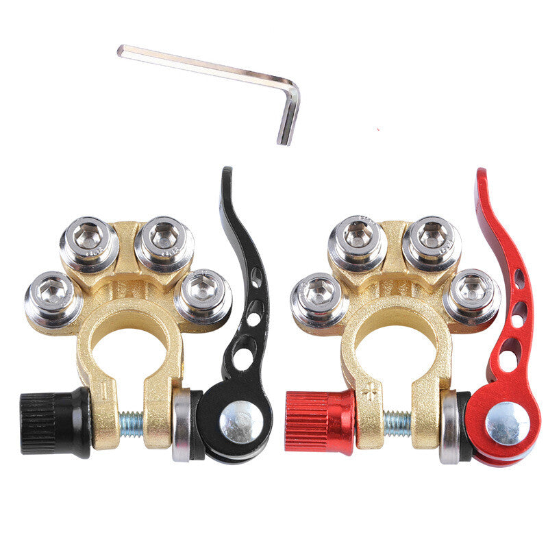 2X Car Long-lasting Battery Terminal Disconnect Positive Negative Switch Link v