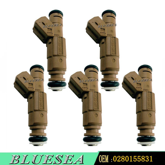 0280155831 NEW Fuel Injectors For 1998-2009 for Volvo C70 V70 XC70 XC90 S60 S80 5PCS