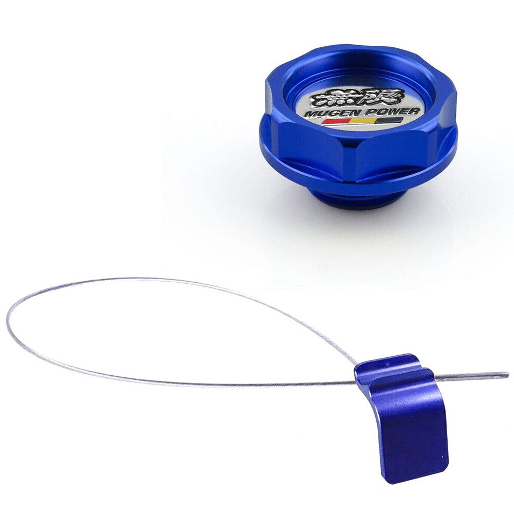 Blue Oil Filler Cap Cover + Oil Dipstick for Honda for Civic Accura K20 K Series