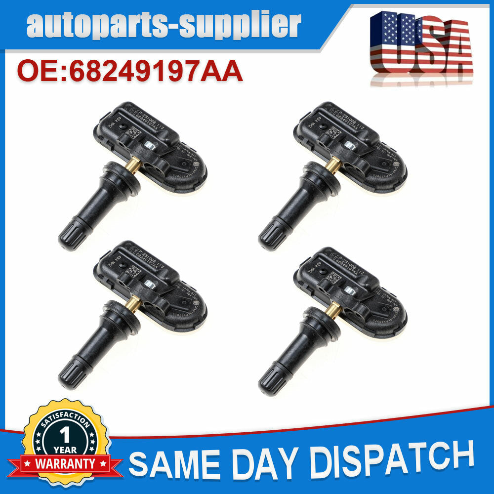 4 TPMS 68249197AA tire pressure sensors suitable for 2014-2018 for Dodge for RAM 1500 2500 3500