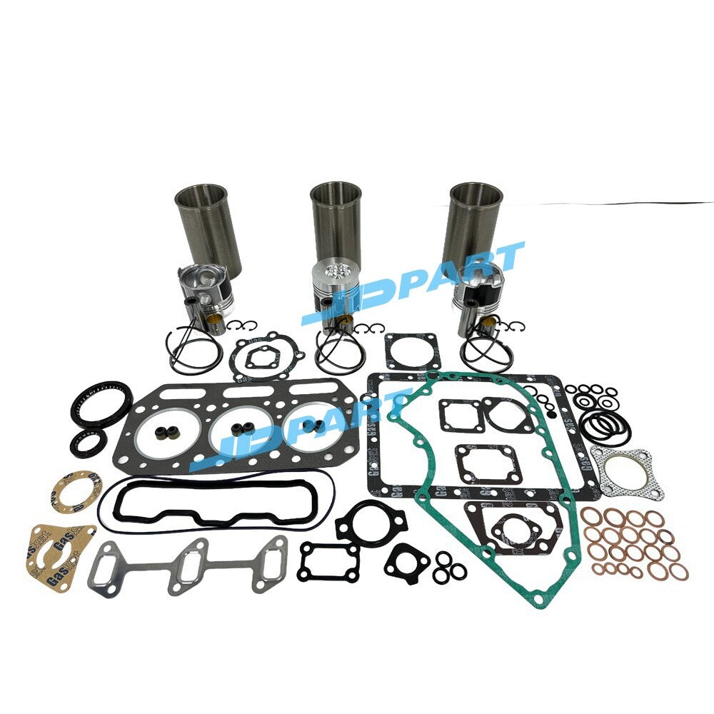 Excavator engine parts for 3T75HA cylinder liners with gaskets -