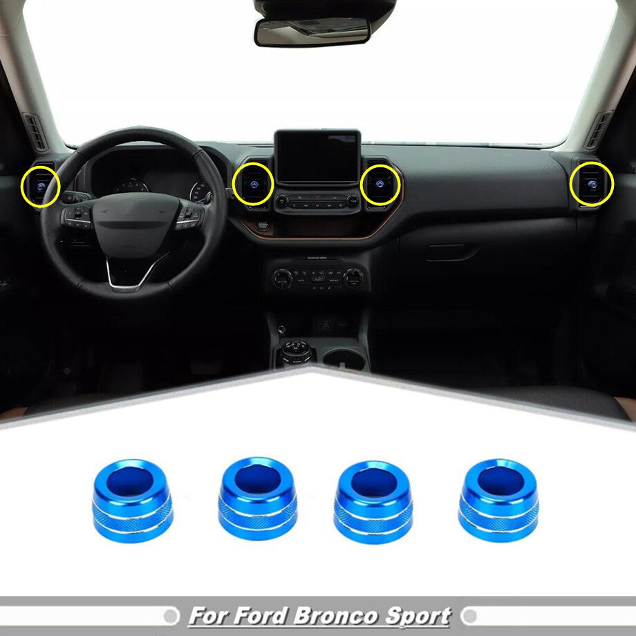 Air conditioning vent socket trim ring for 2021-2024 for Ford for Mustang Sport Blue